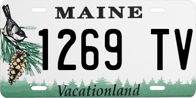 ME license plate 1269TV