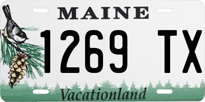 ME license plate 1269TX