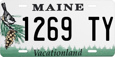 ME license plate 1269TY