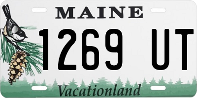 ME license plate 1269UT