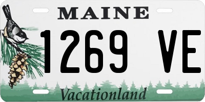 ME license plate 1269VE