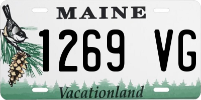 ME license plate 1269VG