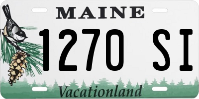 ME license plate 1270SI