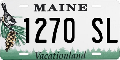 ME license plate 1270SL