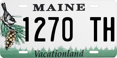 ME license plate 1270TH