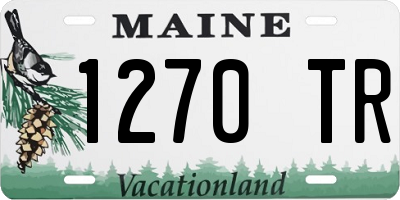 ME license plate 1270TR