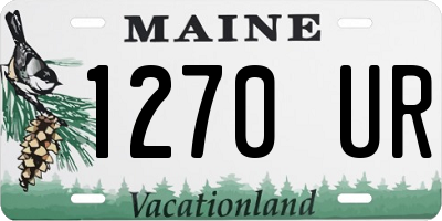 ME license plate 1270UR