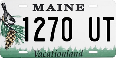 ME license plate 1270UT