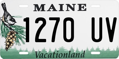 ME license plate 1270UV