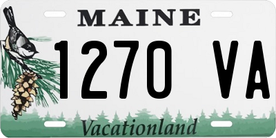 ME license plate 1270VA