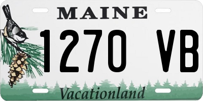 ME license plate 1270VB
