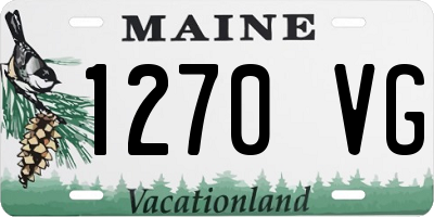 ME license plate 1270VG
