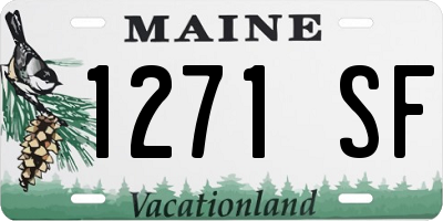 ME license plate 1271SF
