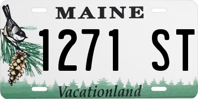 ME license plate 1271ST