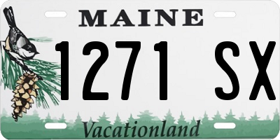 ME license plate 1271SX