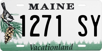 ME license plate 1271SY