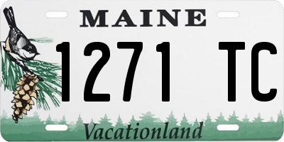 ME license plate 1271TC