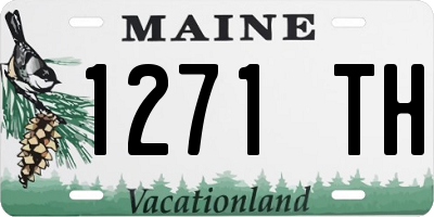 ME license plate 1271TH