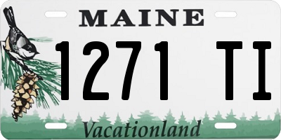ME license plate 1271TI