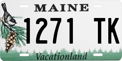 ME license plate 1271TK