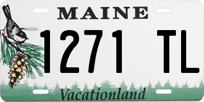 ME license plate 1271TL
