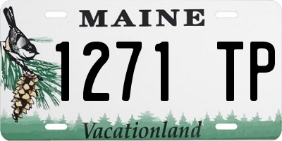 ME license plate 1271TP