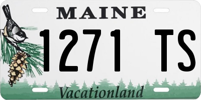 ME license plate 1271TS