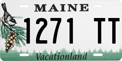 ME license plate 1271TT