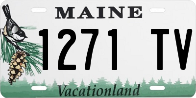 ME license plate 1271TV