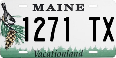 ME license plate 1271TX