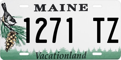 ME license plate 1271TZ
