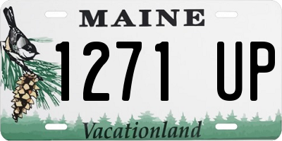 ME license plate 1271UP