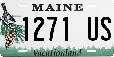 ME license plate 1271US