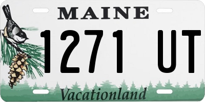 ME license plate 1271UT