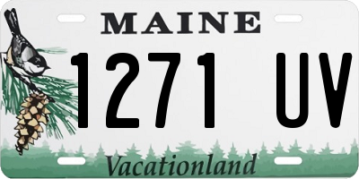 ME license plate 1271UV