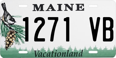 ME license plate 1271VB