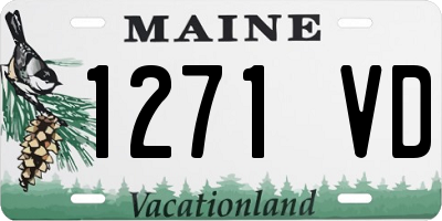 ME license plate 1271VD