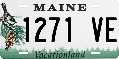 ME license plate 1271VE