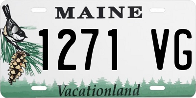 ME license plate 1271VG