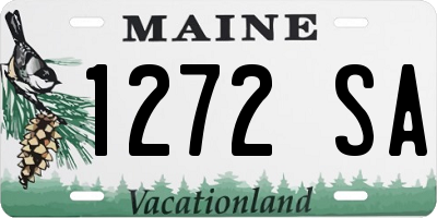 ME license plate 1272SA