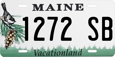 ME license plate 1272SB