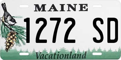ME license plate 1272SD