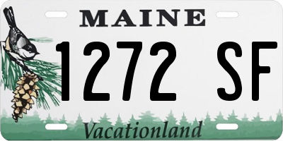 ME license plate 1272SF