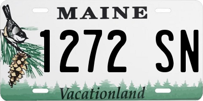 ME license plate 1272SN