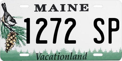 ME license plate 1272SP