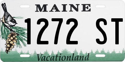ME license plate 1272ST