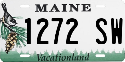 ME license plate 1272SW