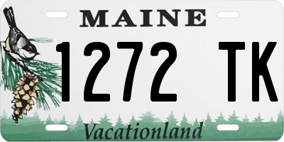 ME license plate 1272TK
