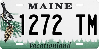 ME license plate 1272TM