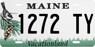 ME license plate 1272TY